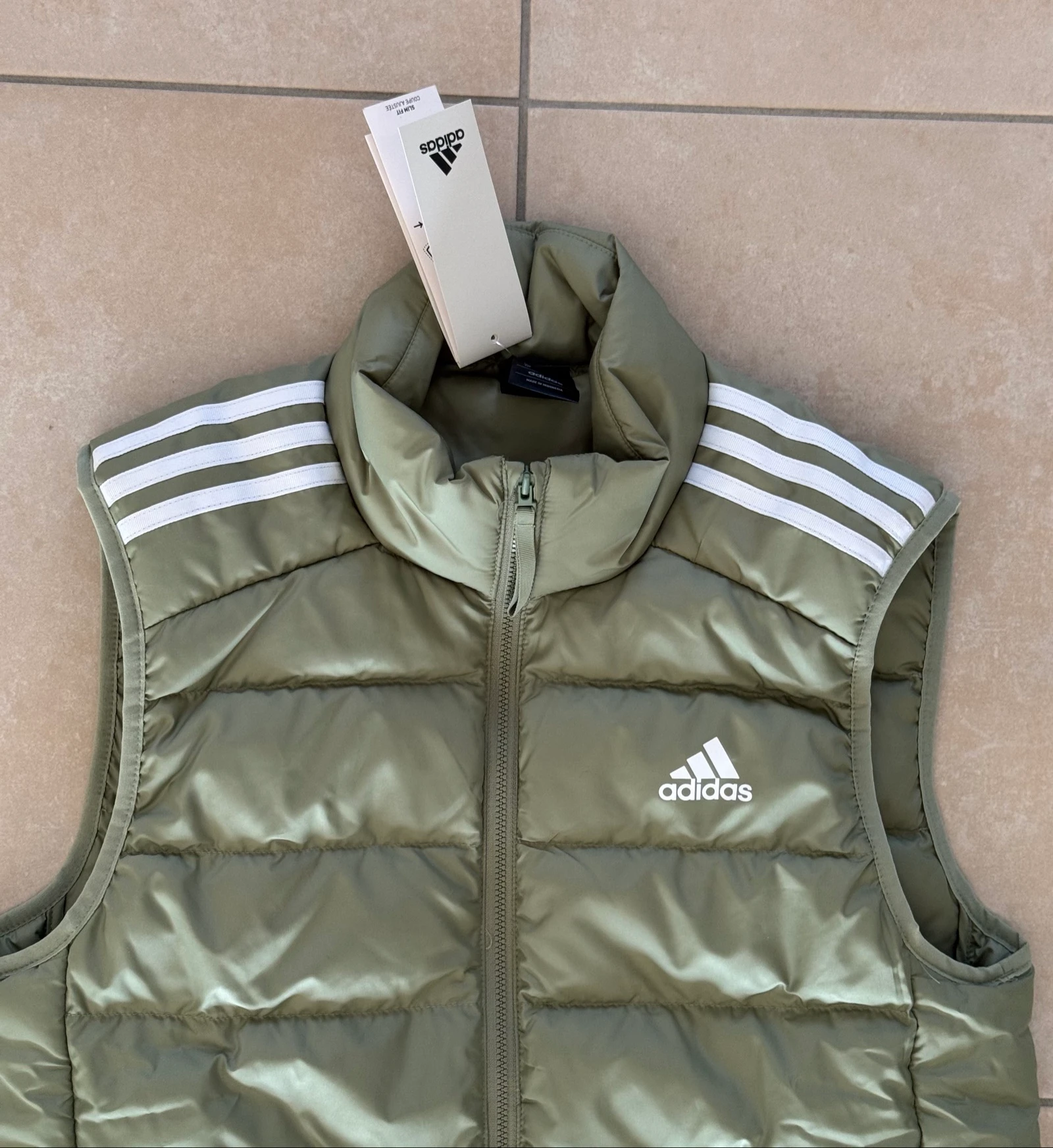 Authentic Adidas Essentials 3 sleeveless puffer jacket new size S – photo 6
